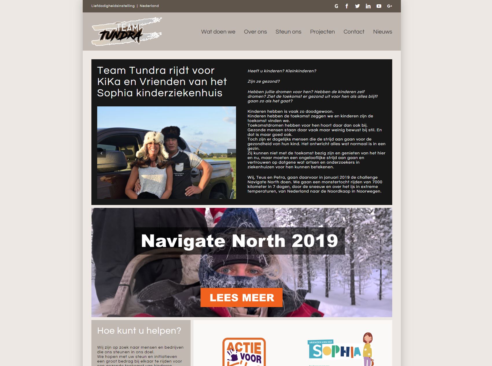 Vernieuwde website | Stichting Team Tundra
